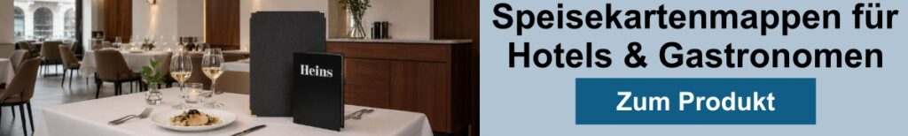Banner Speisekartenmappe für Hotels und Gastronomen
