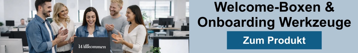 banner mit personen ine einer onboarding willkommenssituation