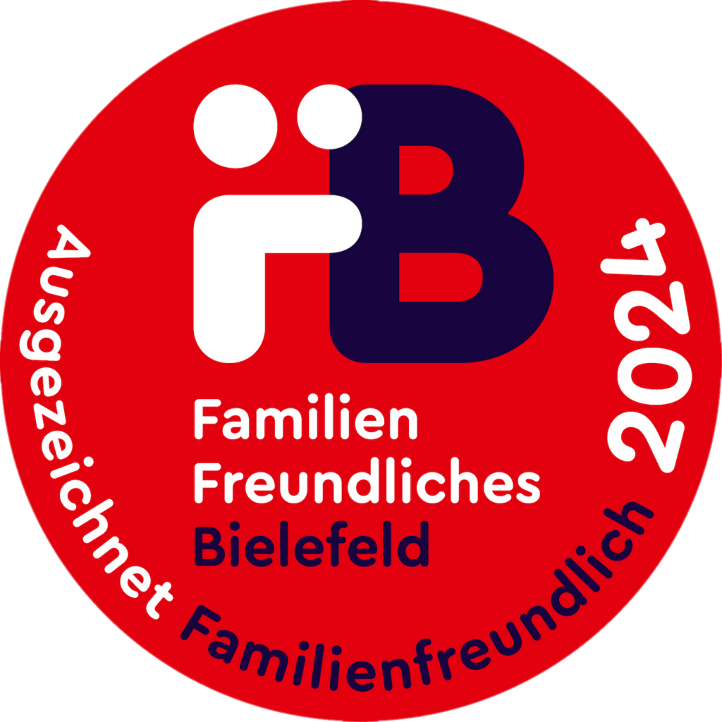 Das Logo zeigt die Auszeichnung Familienfreundliches Unternehmen