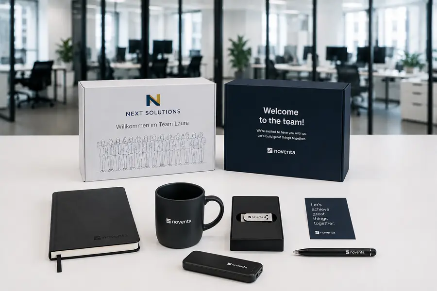 2 Welcome Boxen davor einige Produkte