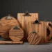 Maßgeschneiderte Klemmbrett-Designs in runden, sechseckigen und rechteckigen Formen aus Holz mit Metallklammern