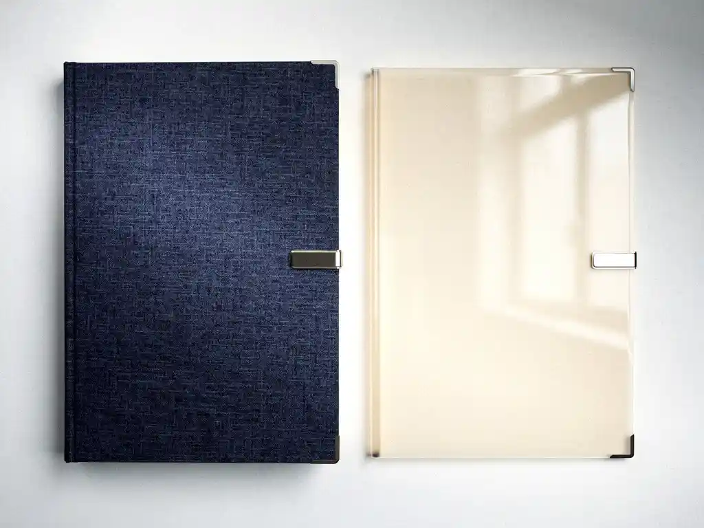 Was ist der Unterschied zwischen Buchleinen und Folienmappen?