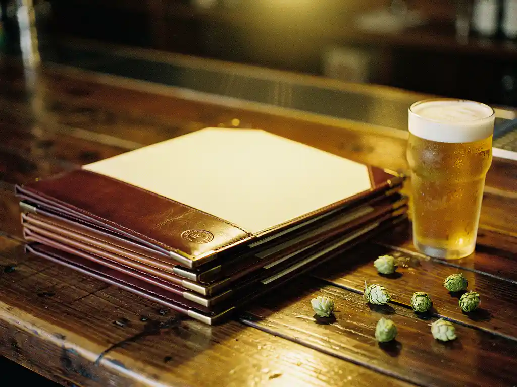 Wie viele Speisekartenmappen braucht eine Brauerei für ihre Gastro-Partner?