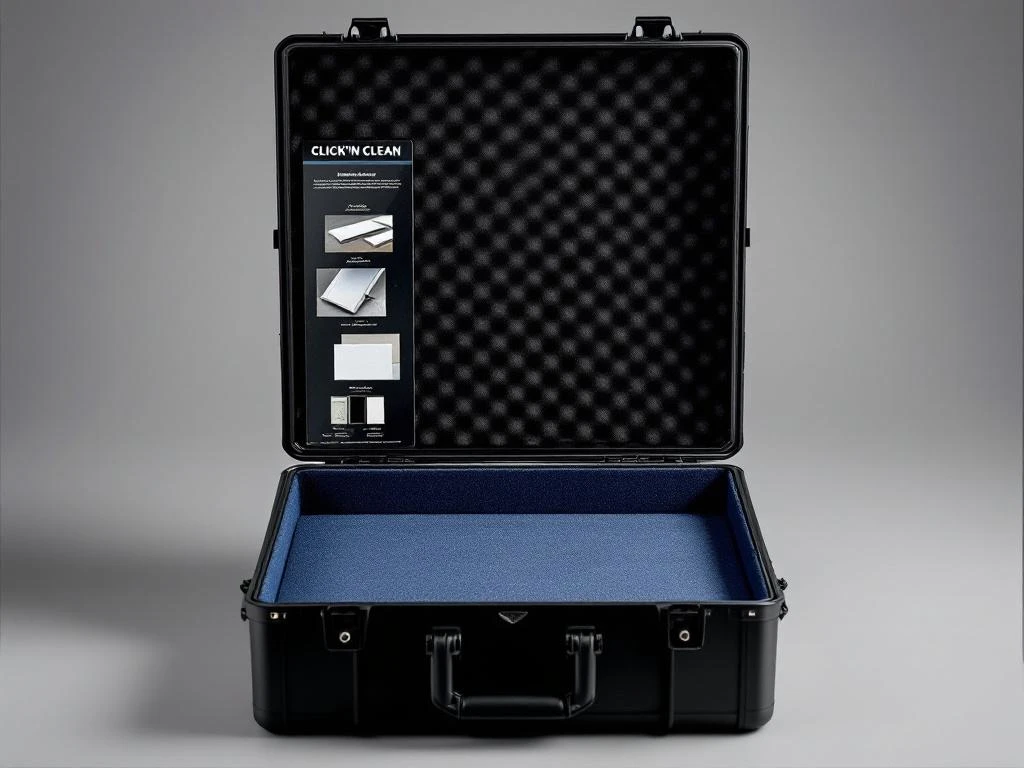 Welche Materialien werden für hochwertige Musterkoffer verwendet?